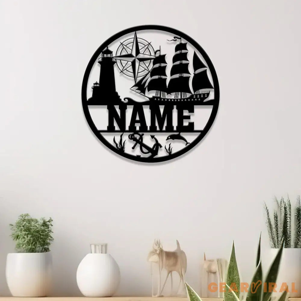 Custom Nautical Theme Baby Name Sign Nursery Name Sign Anchor Custom Baby Name Sign Ocean Anchor Nursery Decor Gift