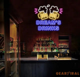 Custom Neon Beer Bar Sign Personalized Bar Club Neon Signs Neon Sign Home Bar Decor Bar Decoration Neon Lights Business