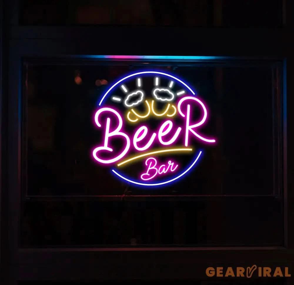 Custom Neon Beer Bar Sign Personalized Bar Club Neon Signs Neon Sign Home Bar Decor Bar Decoration Neon Lights Business