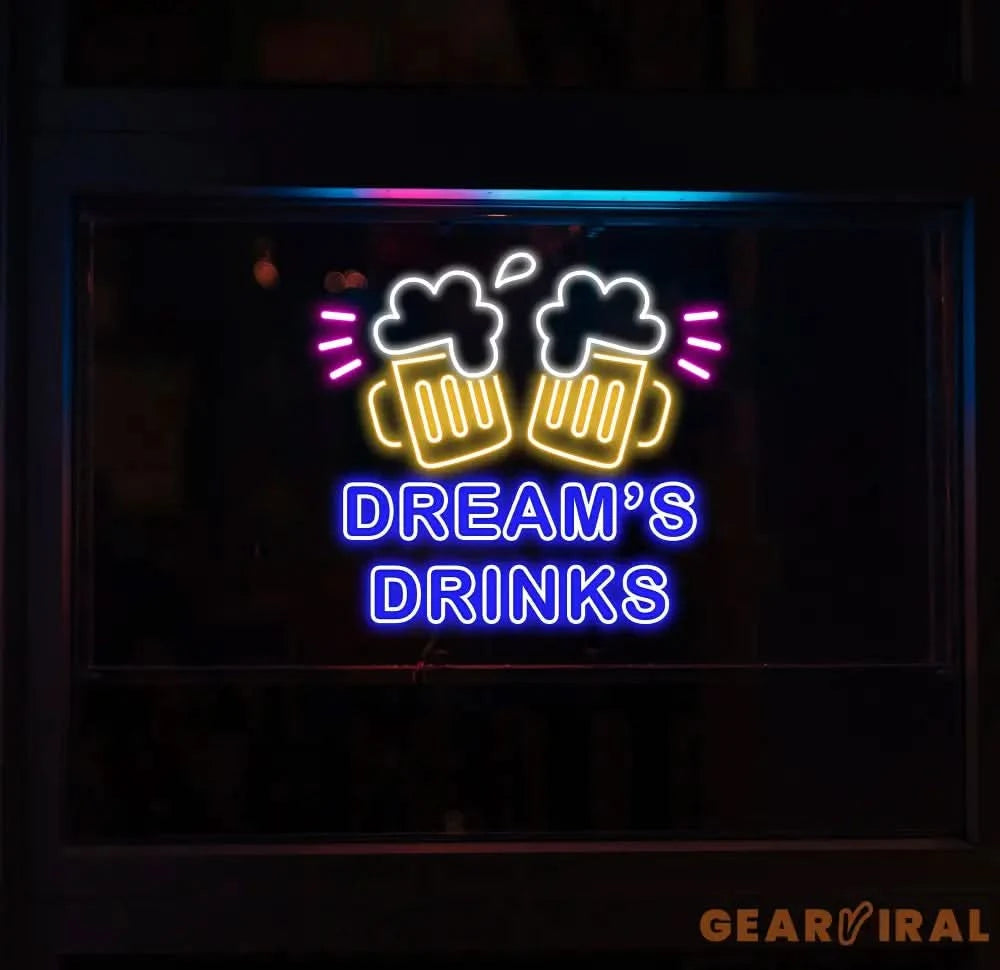 Custom Neon Beer Bar Sign Personalized Bar Club Neon Signs Neon Sign Home Bar Decor Bar Decoration Neon Lights Business