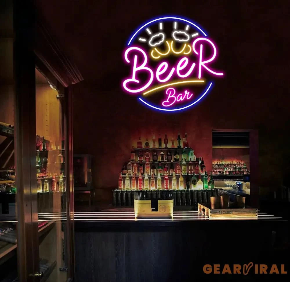 Custom Neon Beer Bar Sign Personalized Bar Club Neon Signs Neon Sign Home Bar Decor Bar Decoration Neon Lights Business