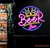 Custom Neon Beer Bar Sign Personalized Bar Club Neon Signs Neon Sign Home Bar Decor Bar Decoration Neon Lights Business
