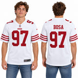 Custom Nick Bosa San Francisco 49ers Fan Inspired Team Game Jersey - White