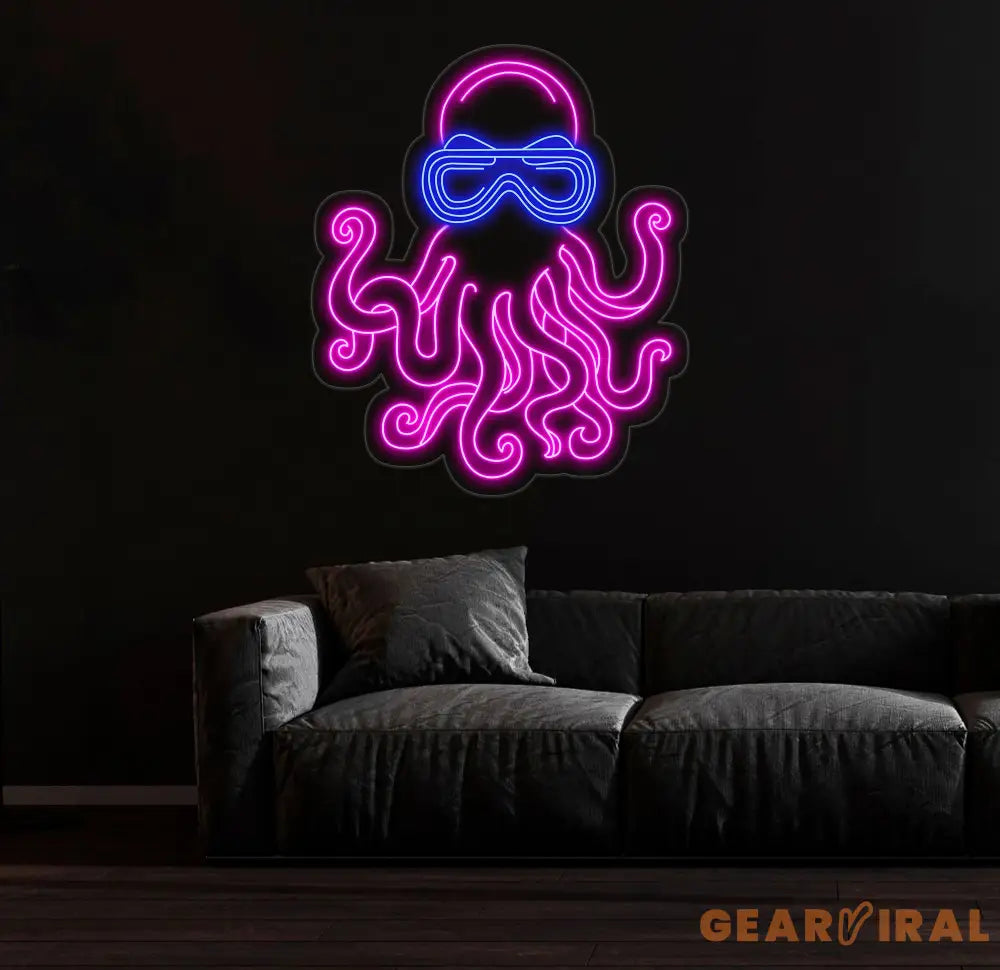 Custom Octopus Led Neon Sign Ocean Animal Led Light Bedroom Home Wall Decor Bar Wall Art House Wall Decor Party Neon