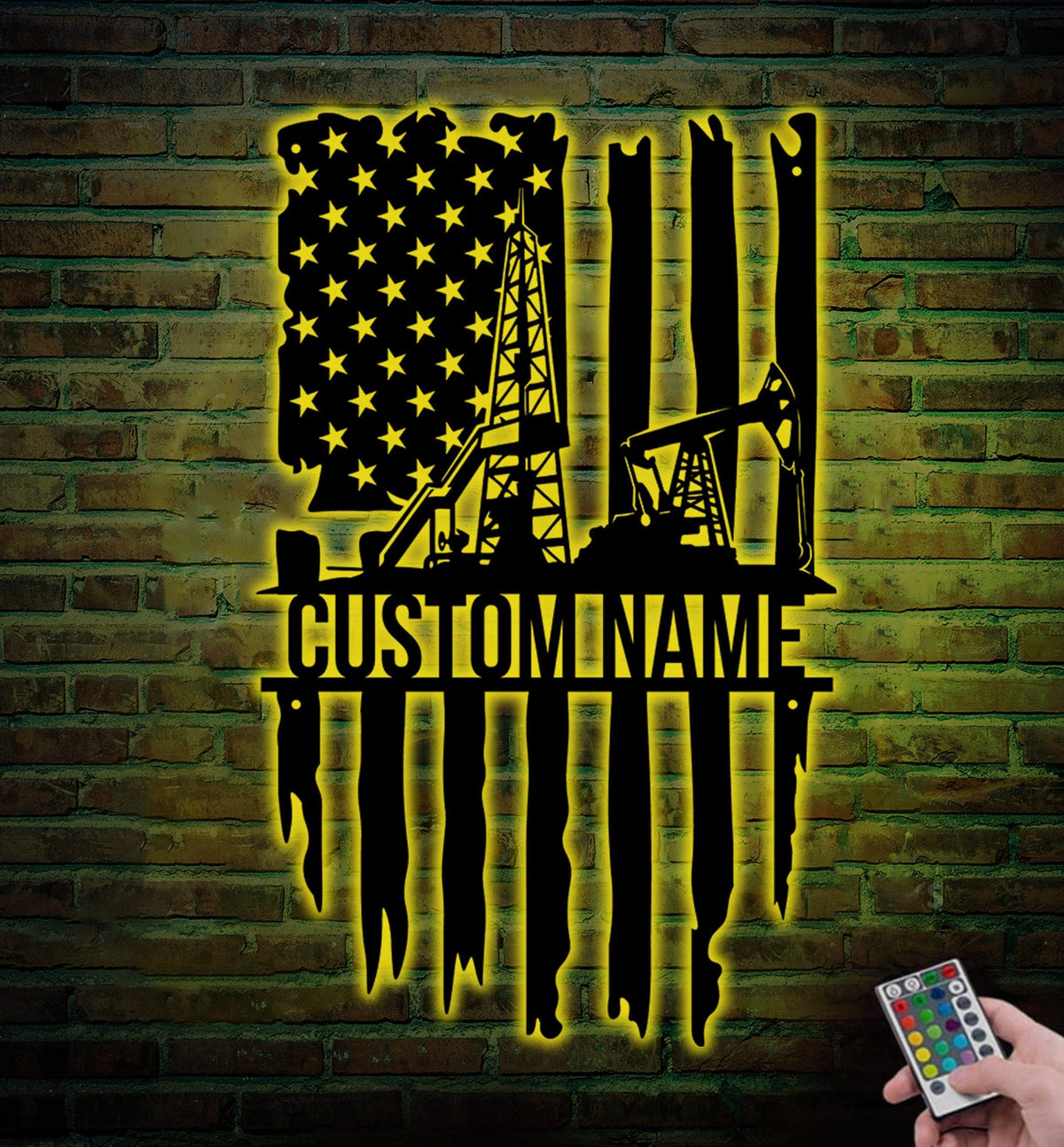 Custom Oil Field Metal Sign - Oil Field Welcome Sign - Oil Field Monogram Metal Sign - Personalized Oil Field metal wall art | GearViral