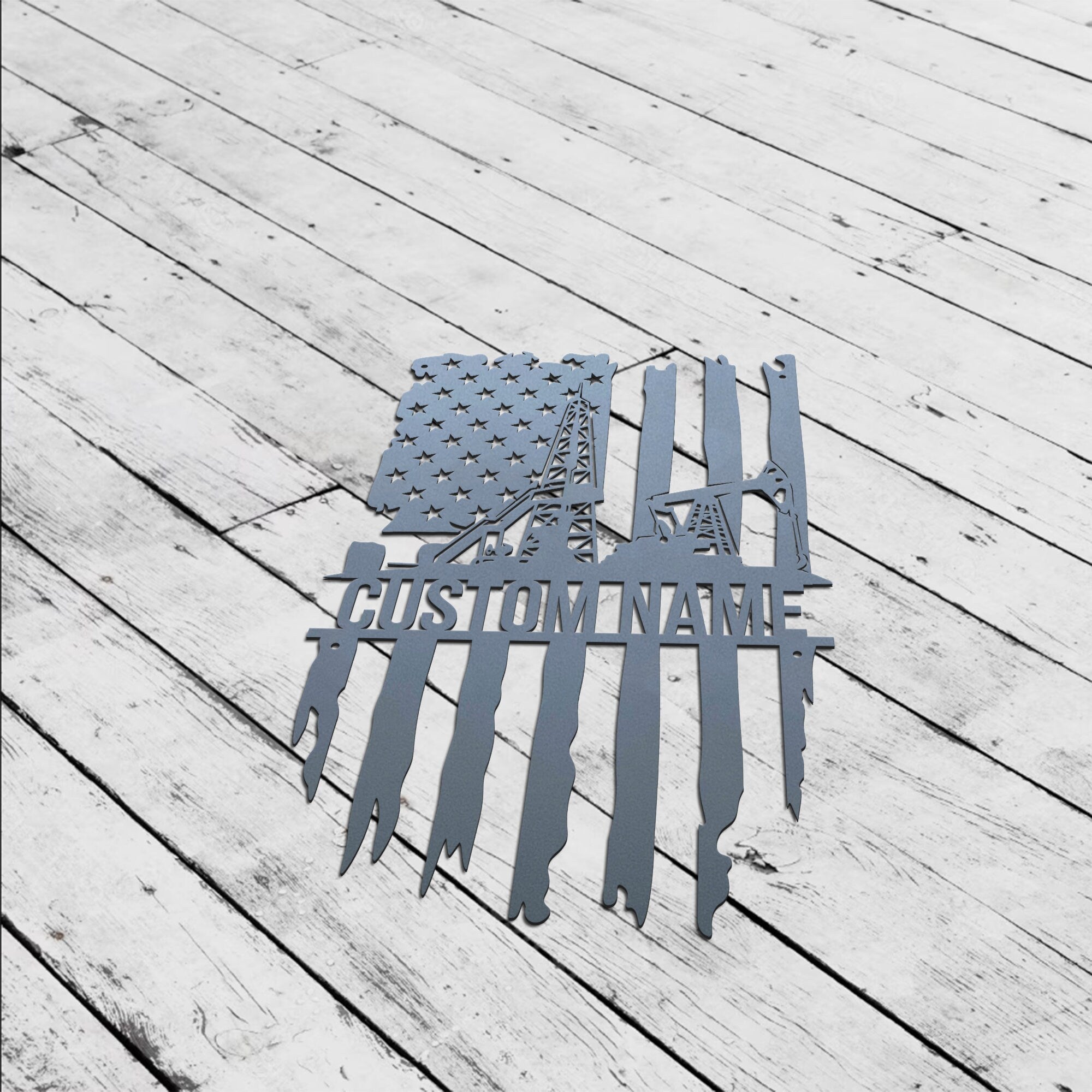 Custom Oil Field Metal Sign - Oil Field Welcome Sign - Oil Field Monogram Metal Sign - Personalized Oil Field metal wall art | GearViral