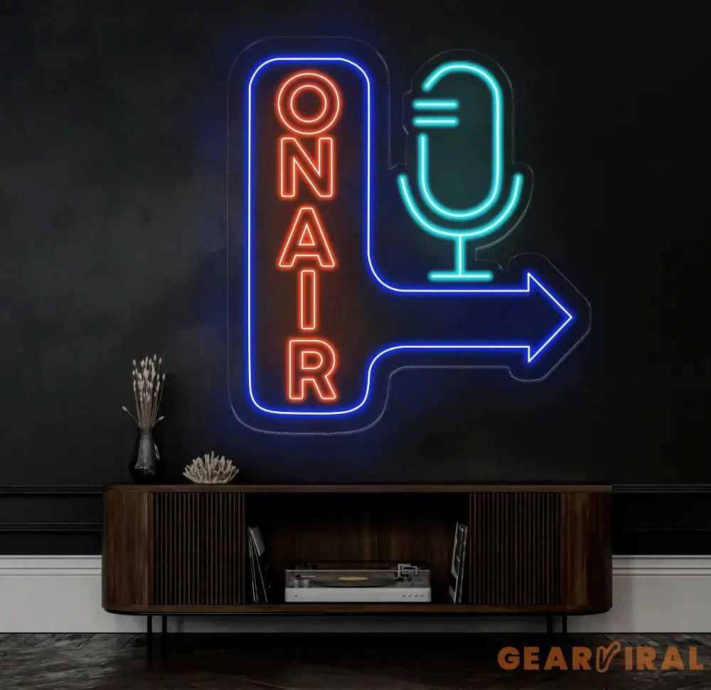 Custom On Air Neon Light On Air Neon Sign On Air Led Light On air sign LED RGB On Air Recording Gamers Studio Neon