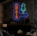 Custom On Air Neon Light On Air Neon Sign On Air Led Light On air sign LED RGB On Air Recording Gamers Studio Neon