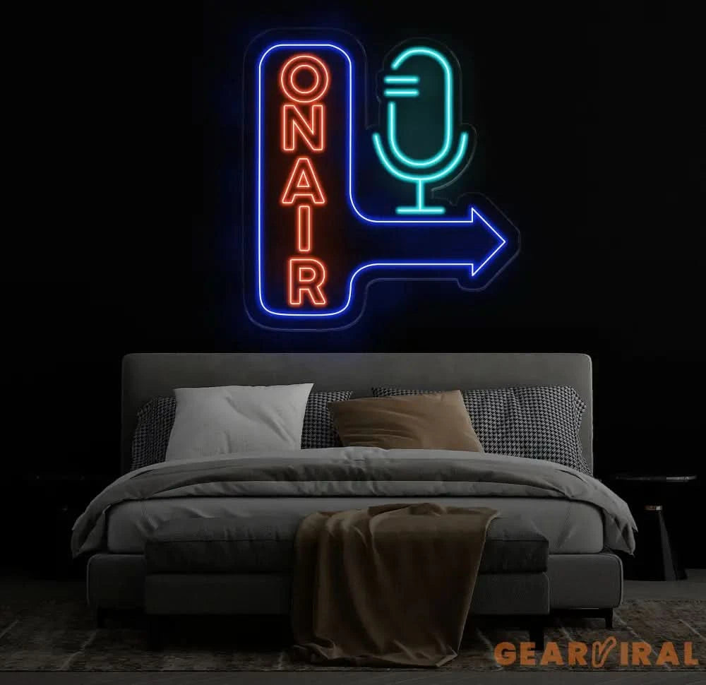 Custom On Air Neon Light On Air Neon Sign On Air Led Light On air sign LED RGB On Air Recording Gamers Studio Neon