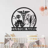 Custom Optician Metal Wall Art with Led Light - Optician Gift Optometry Gifts - Optometrist Eye Doctor Gift - Clinic