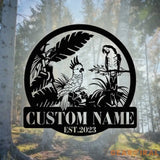 Custom Parrot Bird Metal Wall Art - Personalized Parrot Bird Name Sign - Bird Lovers Home Decor | GearViral