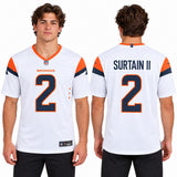 Custom Patrick Surtain II Denver Broncos Fan Inspired Mile High Collection Game Jersey - White