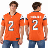 Custom Patrick Surtain II Denver Broncos Fan Inspired Team Premium F.U.S.E. Premium Limited Jersey - Orange