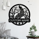 Custom Peacock Bird Metal Wall Art LED Light - Natural Peafowl Lover Sign Home Decor - Boy Girl Nursery Decoration - Peacock Housewarming Xmas | GearViral