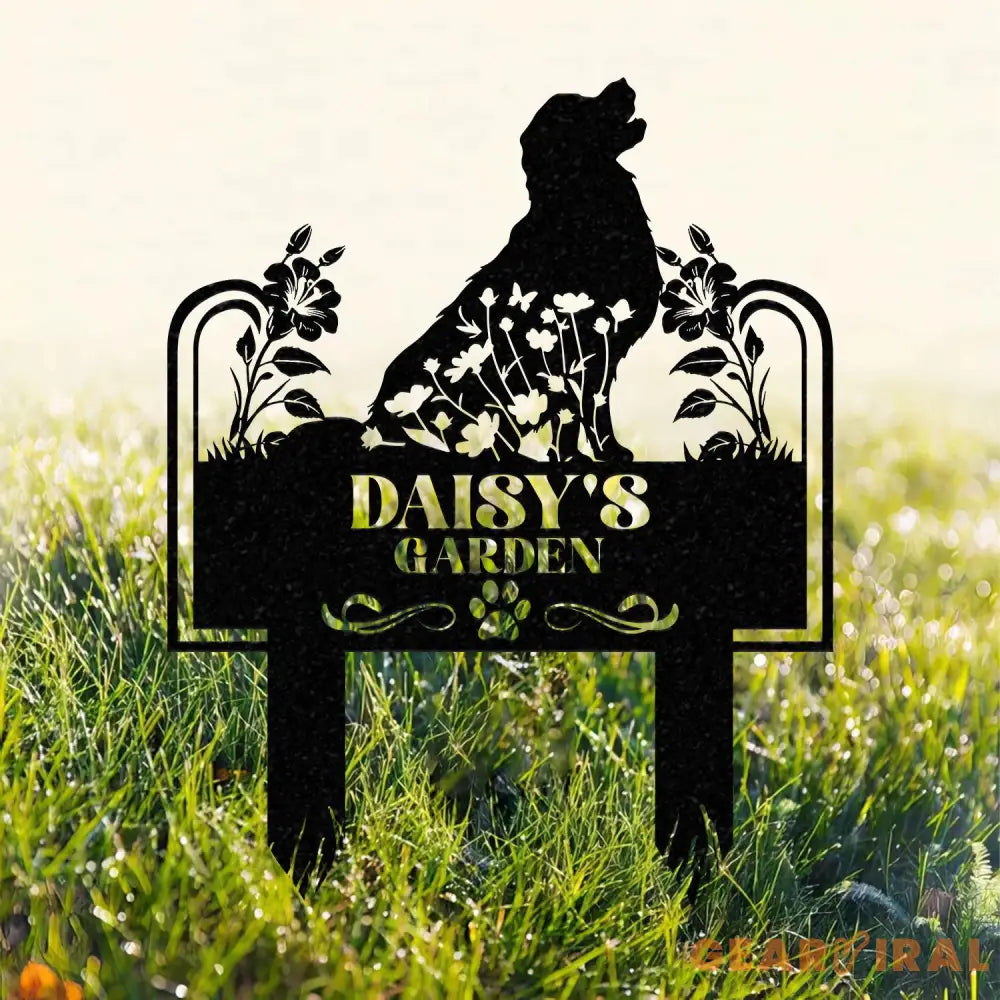 Custom Pet Metal Memorial Garden Stake Dog Memorial Sign Cat Garden Sign Pet Grave Markers Personalized Pet Name Stake