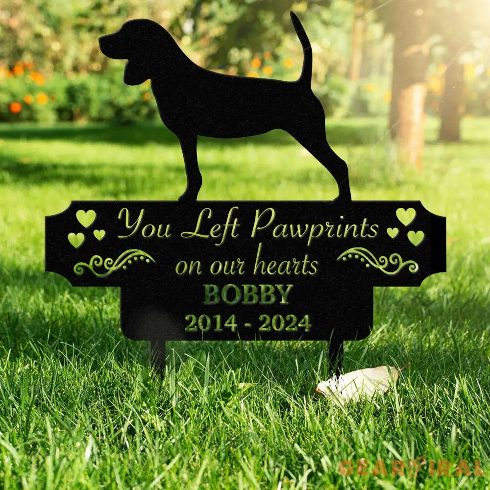 Custom Pet Metal Memorial Garden Stake Dog Memorial Sign Cat Garden Sign Pet Grave Markers Personalized Pet Name Stake