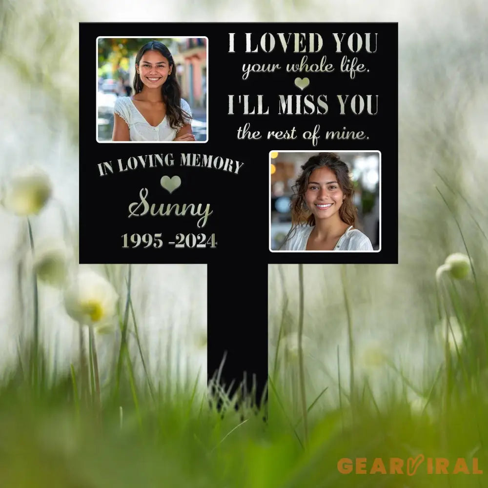 Custom Photo Grave Marker Temporary Grave Marker With Photo Outdoor Memorial Plaque Sympathy Plaque Remembrance Plaque