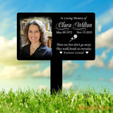 Custom Photo Grave Marker Temporary Grave Marker With Photo Outdoor Memorial Plaque Sympathy Plaque Remembrance Plaque