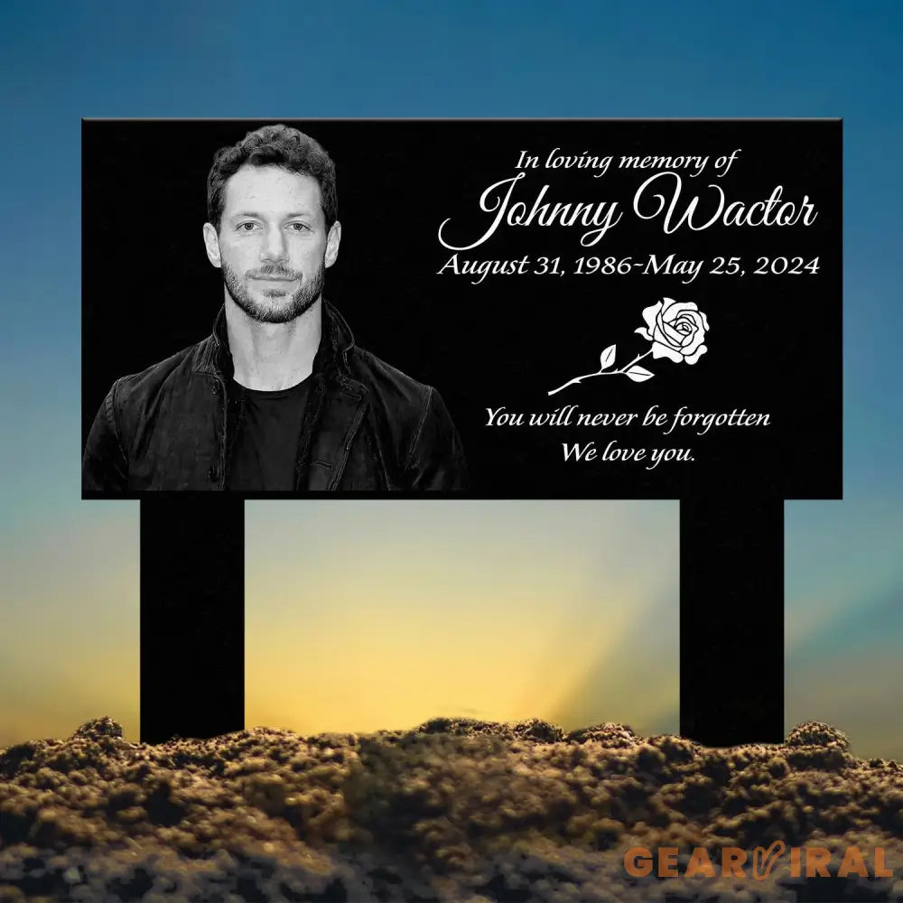 Custom Photo Grave Marker Temporary Grave Marker With Photo Outdoor Memorial Plaque Sympathy Plaque Remembrance Plaque