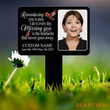 Custom Photo Grave Marker Temporary Grave Marker With Photo Outdoor Memorial Plaque Sympathy Plaque Remembrance Plaque