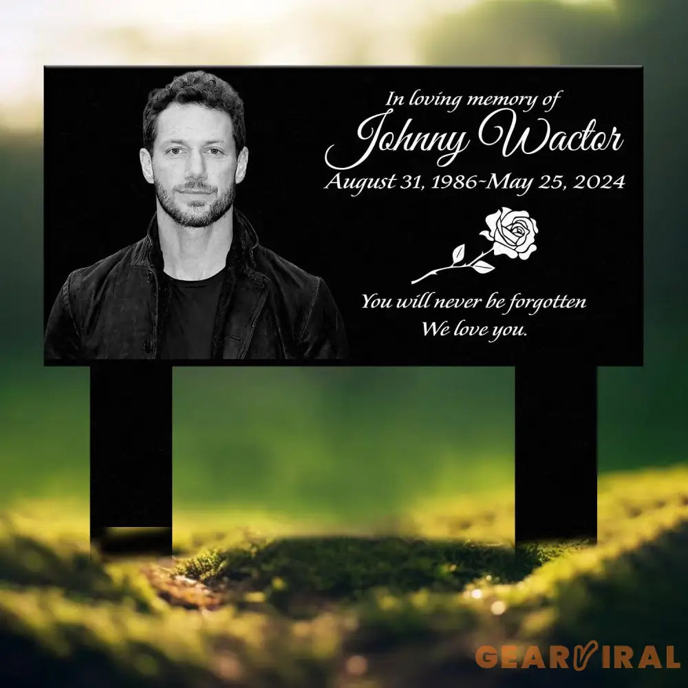 Custom Photo Grave Marker Temporary Grave Marker With Photo Outdoor Memorial Plaque Sympathy Plaque Remembrance Plaque