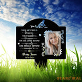 Custom Photo Grave Marker Temporary Grave Marker With Photo Outdoor Memorial Plaque Sympathy Plaque Remembrance Plaque
