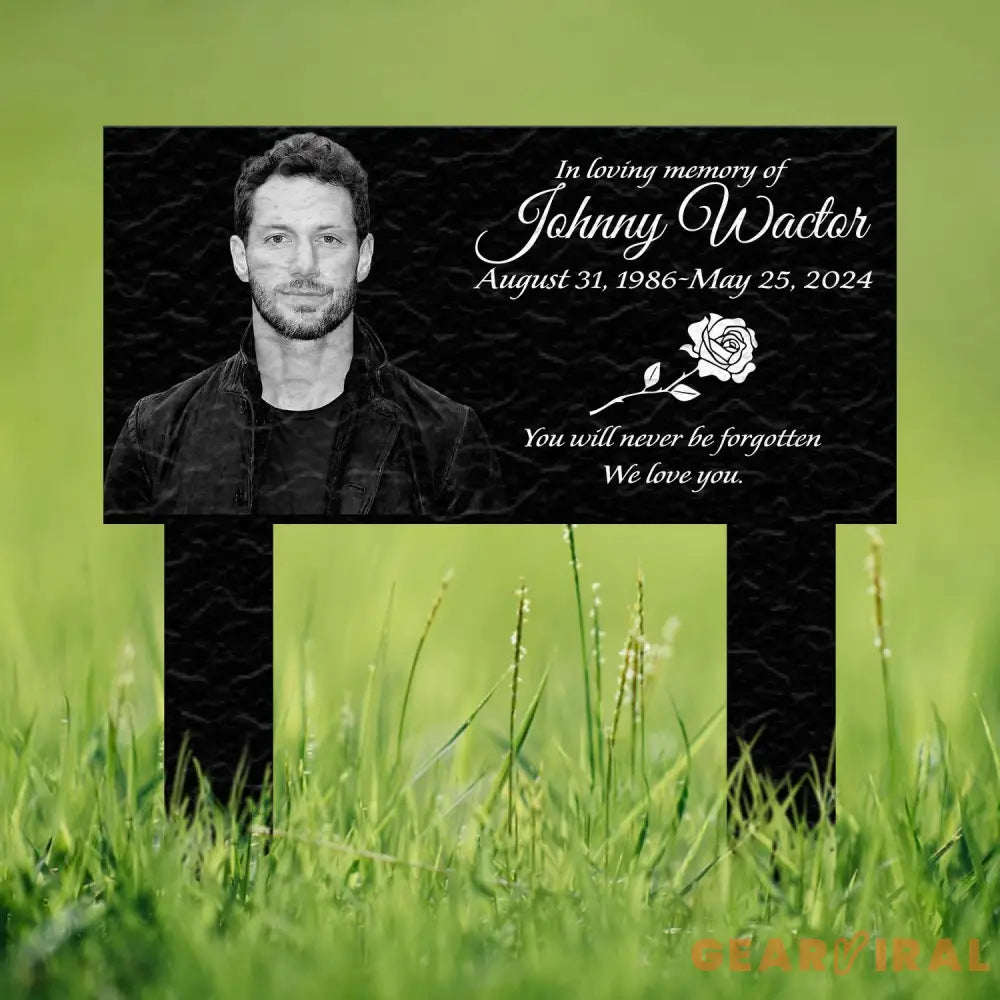 Custom Photo Grave Marker Temporary Grave Marker With Photo Outdoor Memorial Plaque Sympathy Plaque Remembrance Plaque