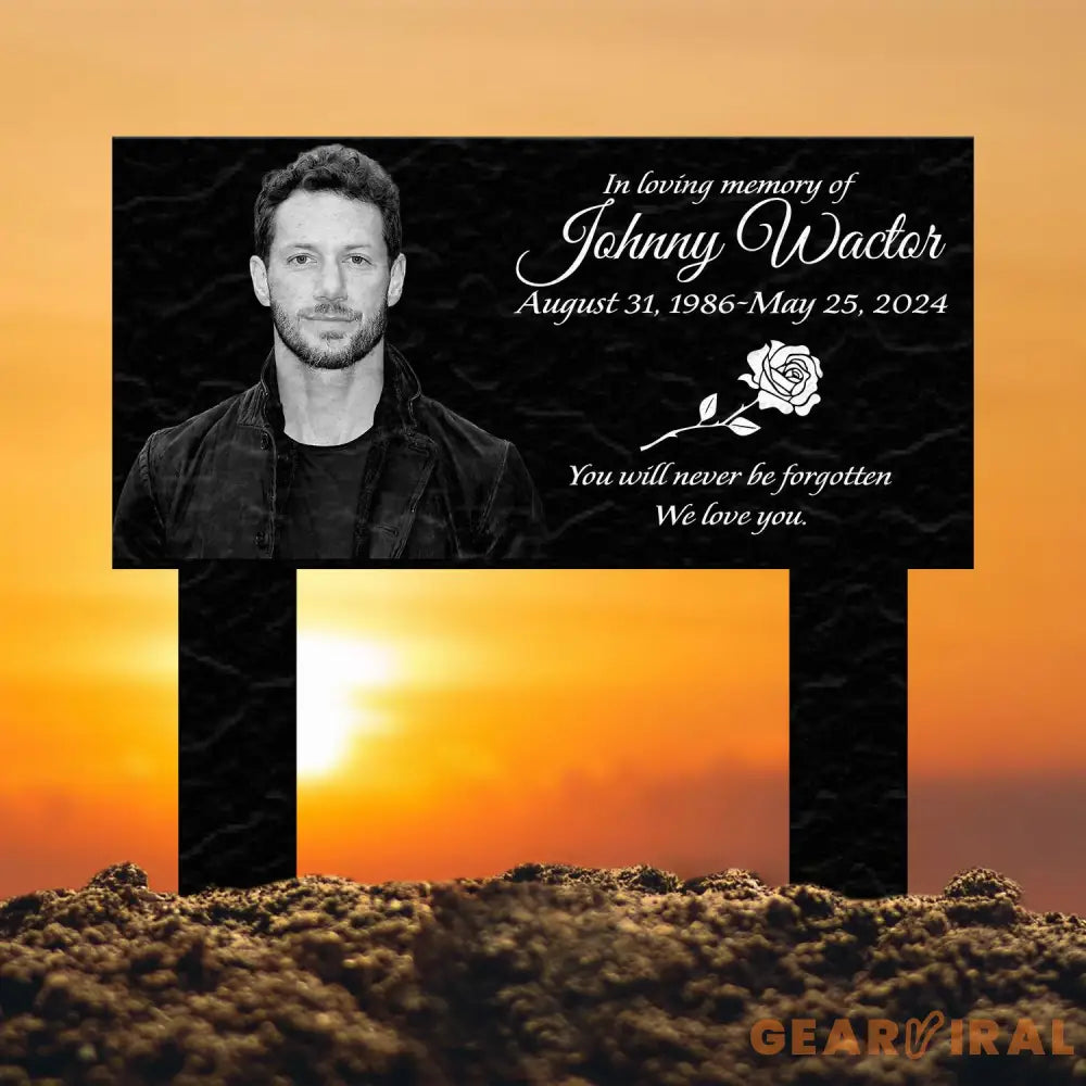 Custom Photo Grave Marker Temporary Grave Marker With Photo Outdoor Memorial Plaque Sympathy Plaque Remembrance Plaque