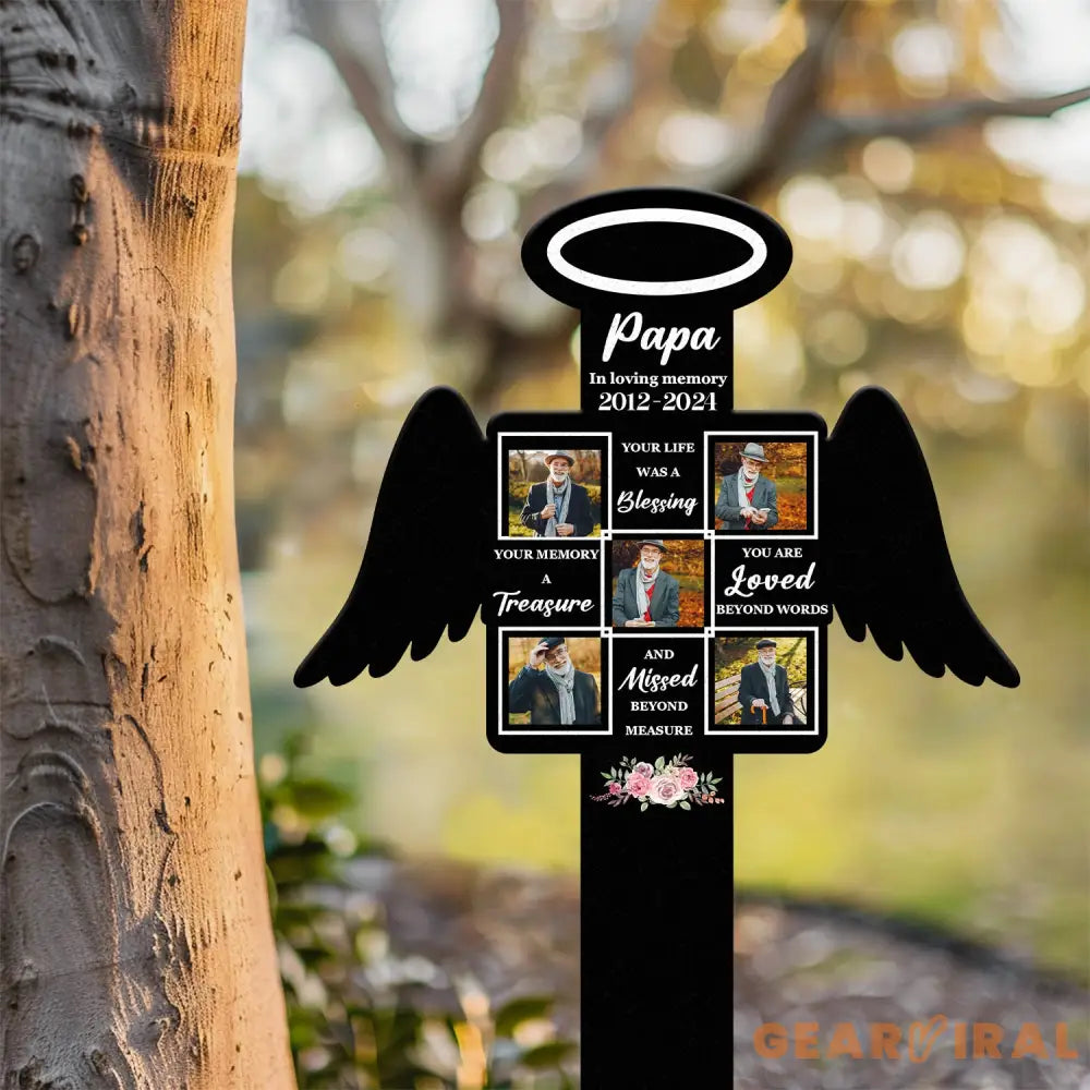 Custom Photo Grave Marker Temporary Grave Marker With Photo Outdoor Memorial Plaque Sympathy Plaque Remembrance Plaque