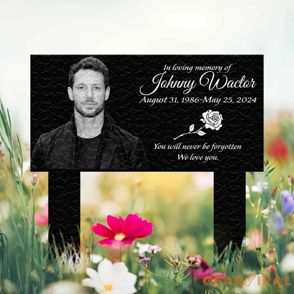 Custom Photo Grave Marker Temporary Grave Marker With Photo Outdoor Memorial Plaque Sympathy Plaque Remembrance Plaque
