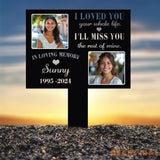 Custom Photo Grave Marker Temporary Grave Marker With Photo Outdoor Memorial Plaque Sympathy Plaque Remembrance Plaque