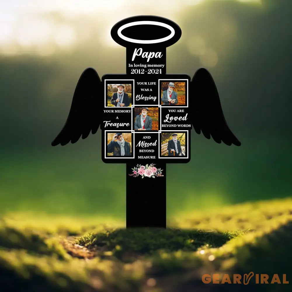 Custom Photo Grave Marker Temporary Grave Marker With Photo Outdoor Memorial Plaque Sympathy Plaque Remembrance Plaque