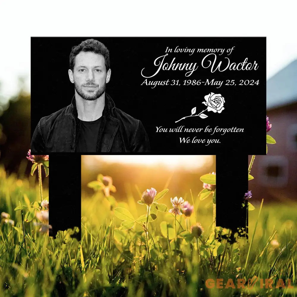 Custom Photo Grave Marker Temporary Grave Marker With Photo Outdoor Memorial Plaque Sympathy Plaque Remembrance Plaque