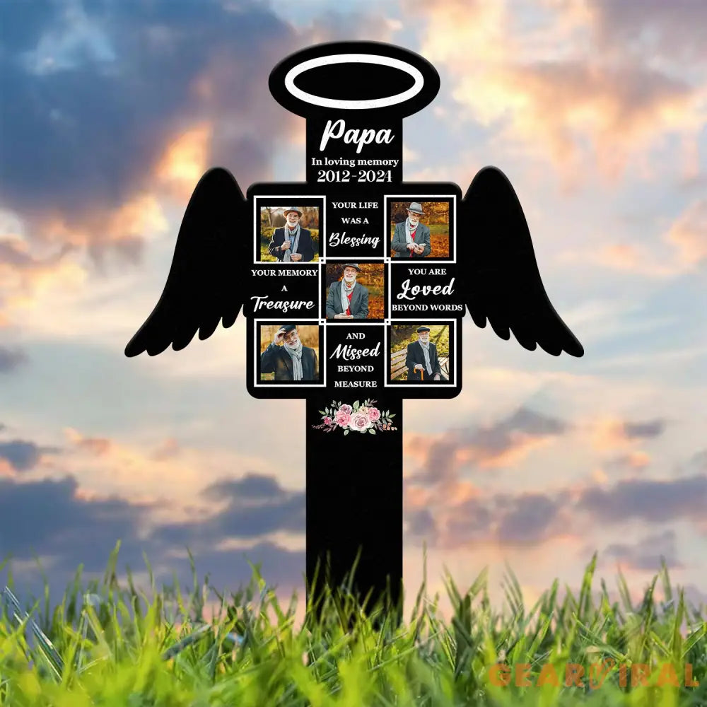 Custom Photo Grave Marker Temporary Grave Marker With Photo Outdoor Memorial Plaque Sympathy Plaque Remembrance Plaque