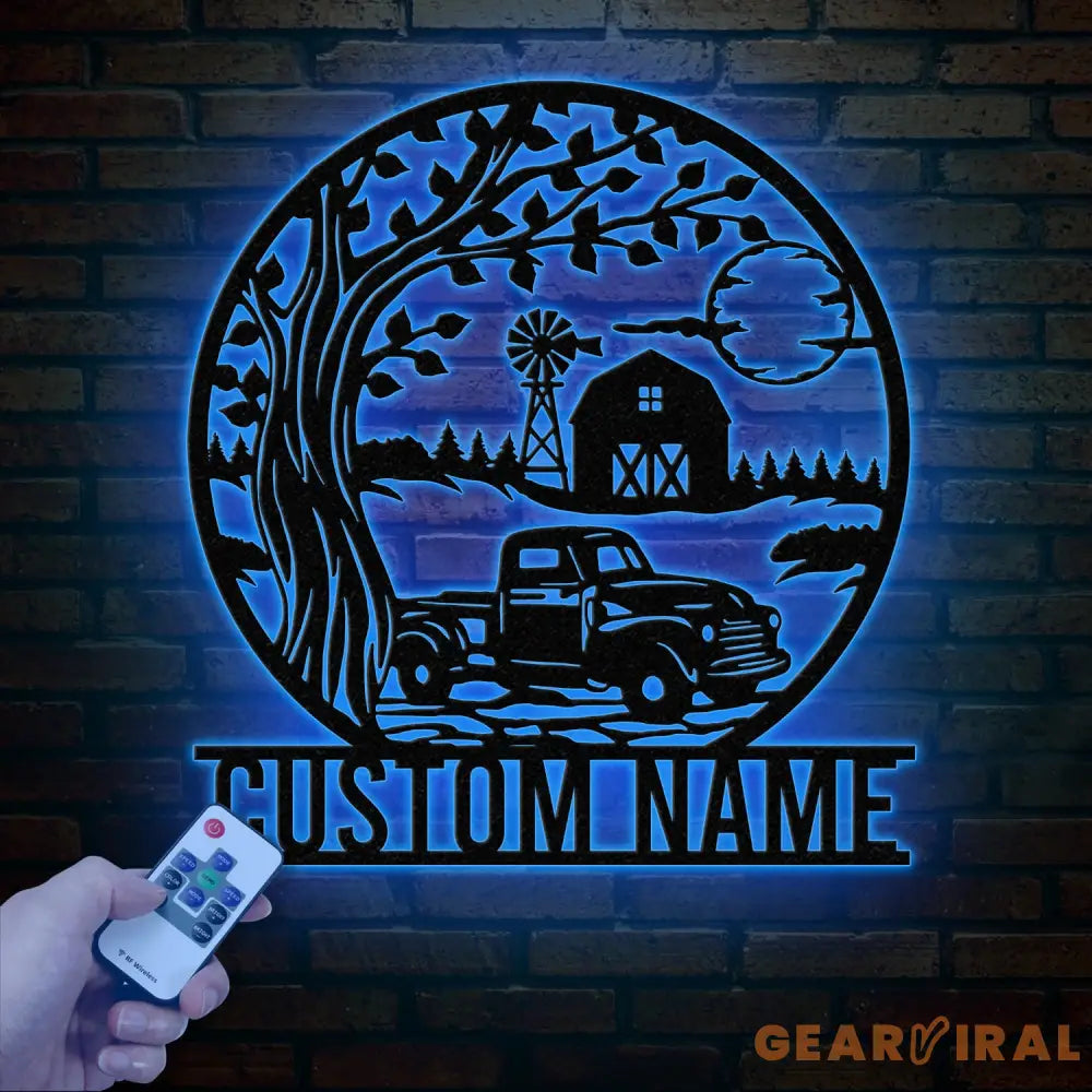 Custom Pickup Truck Metal Farm Sign Farm Metal Sign Farm Decor Personalized Family Name Sign Unique Gift for Farmers