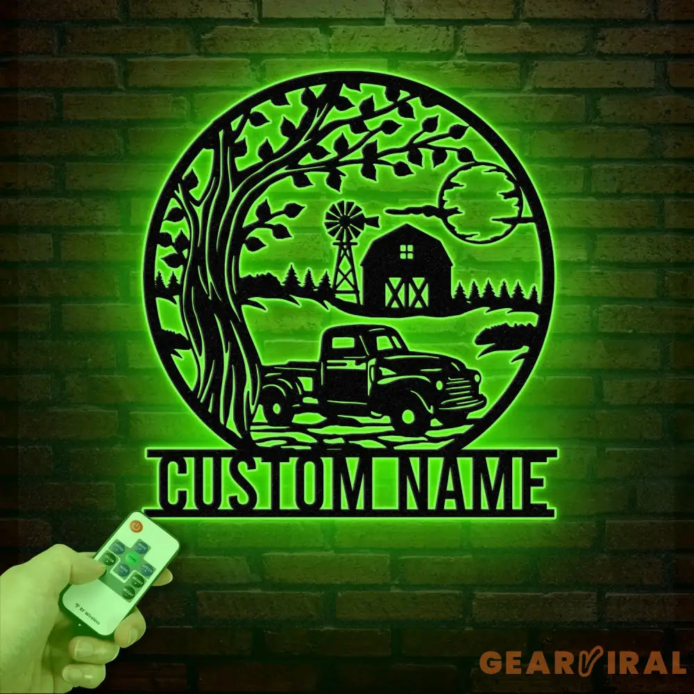 Custom Pickup Truck Metal Farm Sign Farm Metal Sign Farm Decor Personalized Family Name Sign Unique Gift for Farmers