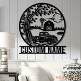 Custom Pickup Truck Metal Farm Sign Farm Metal Sign Farm Decor Personalized Family Name Sign Unique Gift for Farmers