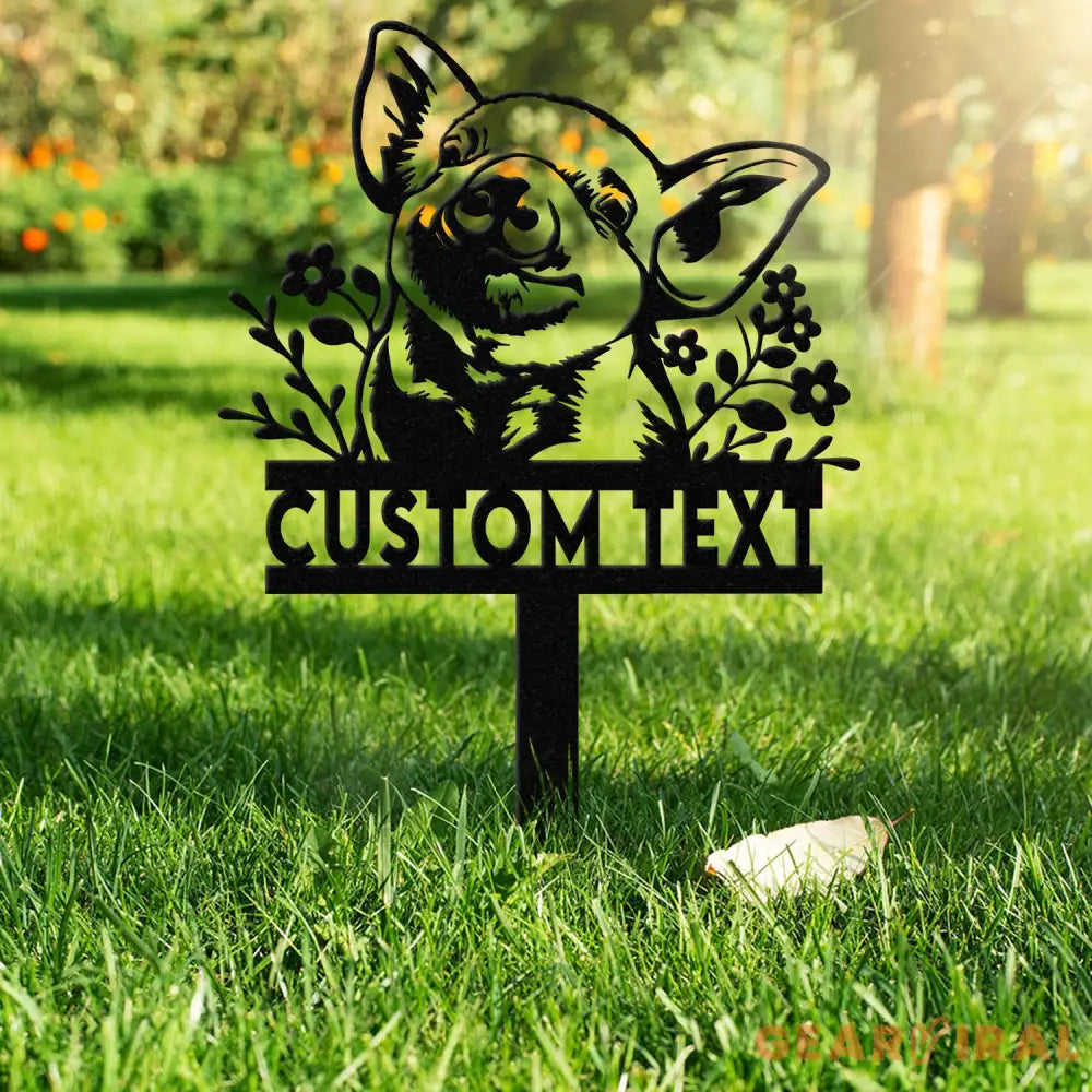 Custom Pig Metal Sign with Stake Personalized Pig Farm Sign,Pig Stake Sign Metal Pig Farmhouse Decor Farmer Gift Farm