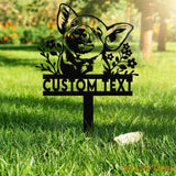 Custom Pig Metal Sign with Stake Personalized Pig Farm Sign,Pig Stake Sign Metal Pig Farmhouse Decor Farmer Gift Farm