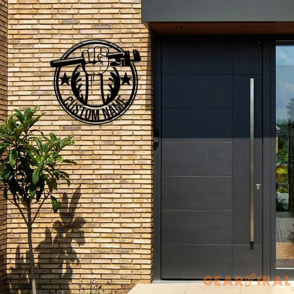 Custom Plumbing Metal Sign LED Light Personalized Plumber Monogram Metal Sign Plumber Gifts Plumber Name Sign Repair