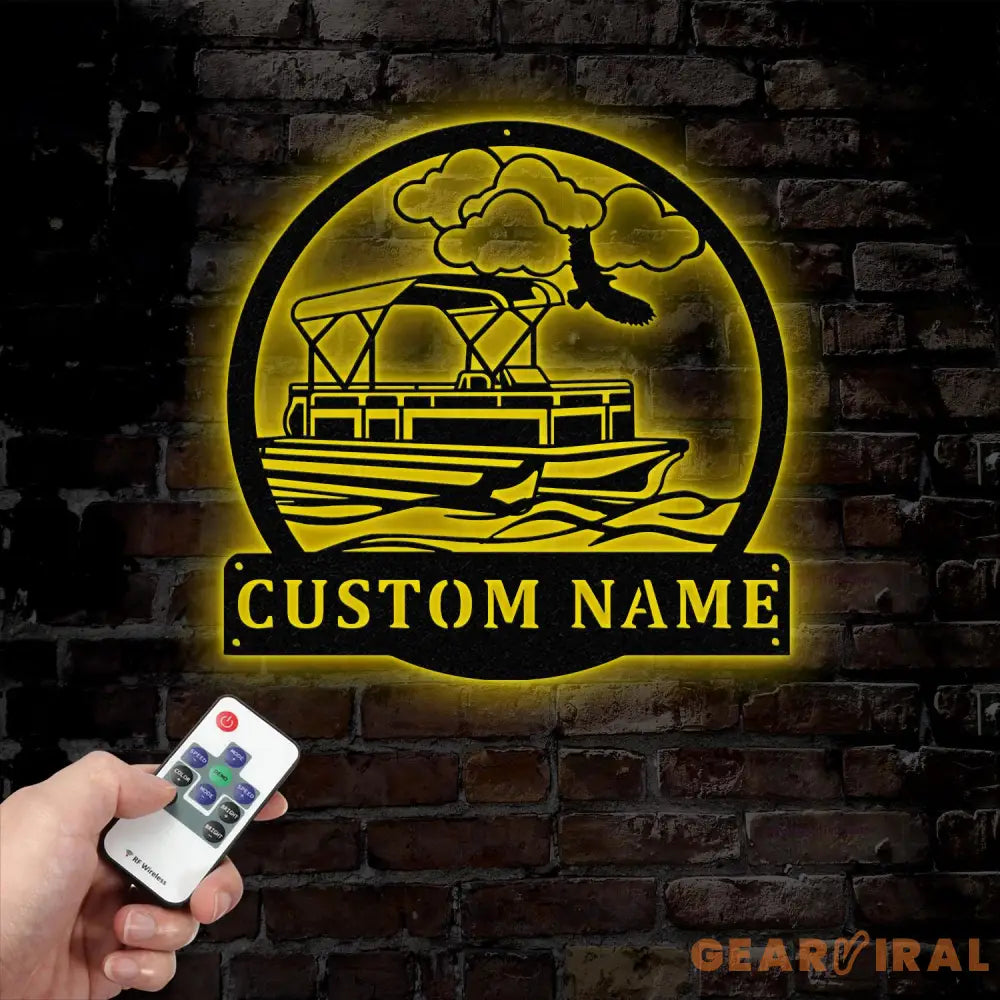 Custom Pontoon Boat Metal Signs Art Custom Pontoon Boat Captian Metal Signs Pontoon Captian Wall Hanging Pontoon Boat