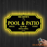 Custom Pool & Patio Sign - Backyard Pool Decor - Swimming Pool Decor - Metal Sign | GearViral