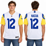 Custom Puka Nacua Los Angeles Rams Fan Inspired Premium F.U.S.E. Stitched Premium Limited Jersey - White