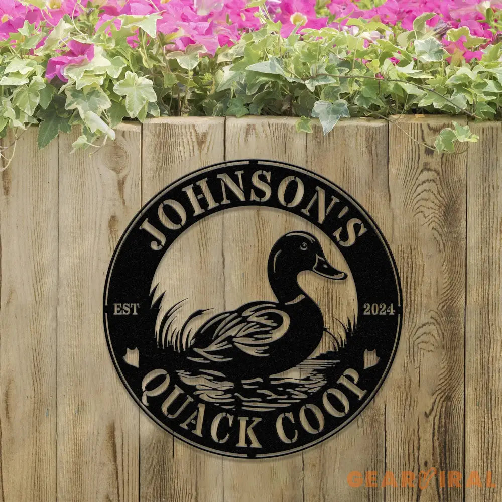 Custom Quack House Sign Personalized Duck Farm Metal Sign Farmhouse Decor Duck Hutch Coop Sign,Quack Shack Cabin Decor