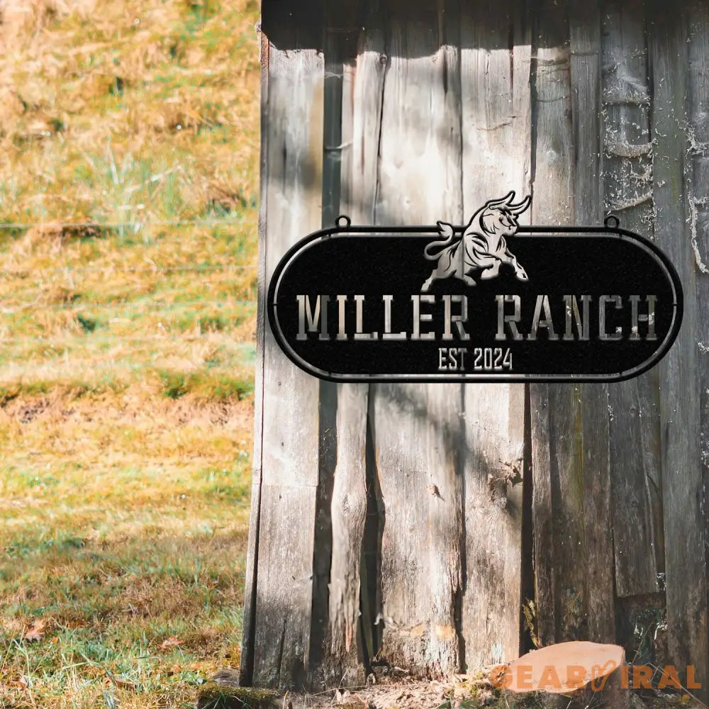 Custom Ranch Gate Signs Personalized Metal Ranch Signs Large Farmhouse Signs Rustic Farm Signs Farm Entrance Signs