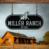 Custom Ranch Gate Signs Personalized Metal Ranch Signs Large Farmhouse Signs Rustic Farm Signs Farm Entrance Signs