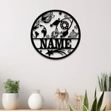 Custom Rocket Name Sign with Led Light Personalized Metal Space Wall Art Kids Room Nursery Decor Astronaut Space Wall