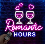 Custom Romantic Hour Neon Bar Sign Personalized Bar Club Neon Signs Neon Sign Home Bar Decor Bar Decoration Neon Lights