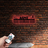 Custom Running Medal Hanger Led Light Athletes Sign House Decor Gift For Runners Trail Runner Gift Medal Display Awards