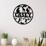 Custom Safari Animals Name Sign Metal Safari Sign Metal Wall Art Safari Nursery Decor Animal Name Sign Kid’s Nursery